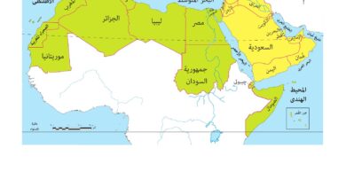 خريطه الوطن العربي للصف السادس الابتدائي 2026 pdf