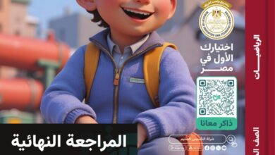مراجعة نهائية رياضيات الصف السادس الابتدائي الترم الثاني 2025 pdf
